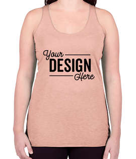 Bella + Canvas Women's Tri-Blend Racerback Tank - Color: Peach Tri-Blend