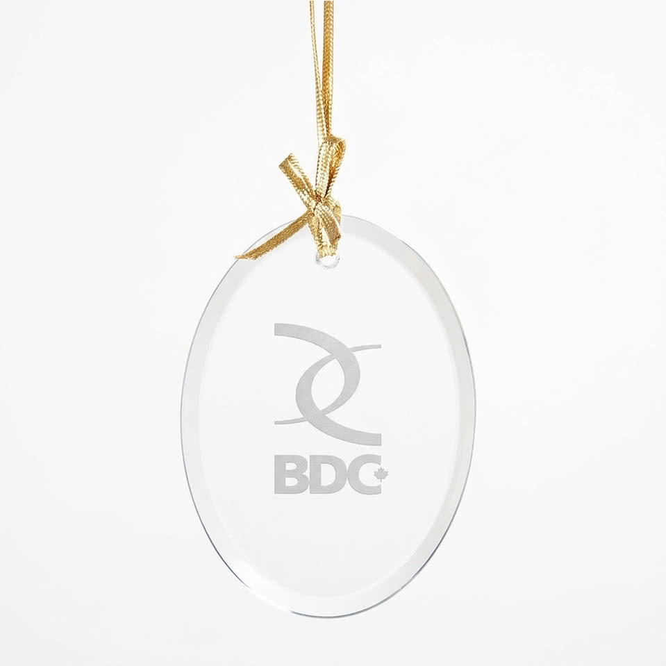 Oval Jade Glass Ornament