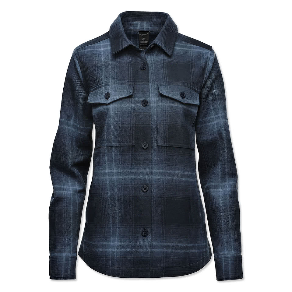 Stormtech Women's Highland Recycled Plaid Shirt Jacket