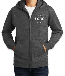 Port & Company Fan Favorite Zip Hoodie - Color: Dark Heather Grey