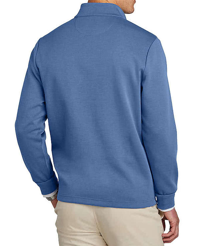Brooks Brothers Double-Knit Quarter Zip Sweatshirt