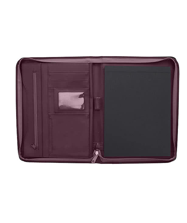 Debossed Ultrahyde Zippered FSC Padfolio