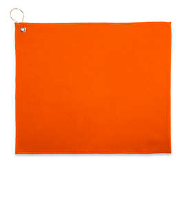 Full Color Epicolor Premium Grommeted Golf Towel - Color: Orange