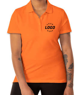 Clique by Cutter & Buck Women's Addison Cotton Pique Polo - Color: Orange