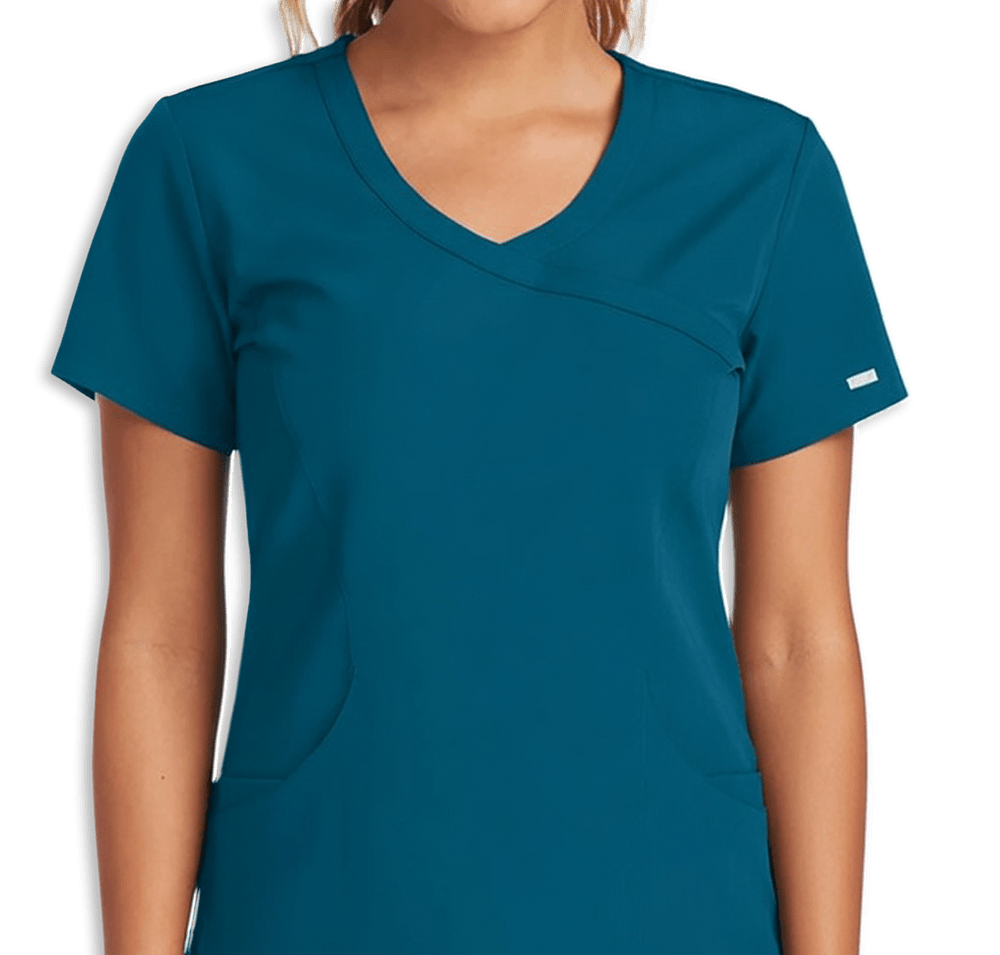 Skechers by Barco Women’s Reliance Recycled 3-Pocket V-Neck Scrub Top-default