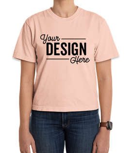 Comfort Colors Women's Crewneck Boxy T-shirt - Color: Peachy