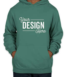 Port & Company Pigment Dyed Pullover Hoodie - Color: Nordic Green