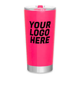 20 oz. Frost Stainless Steel Vacuum Insulated Tumbler - Color: Neon Pink
