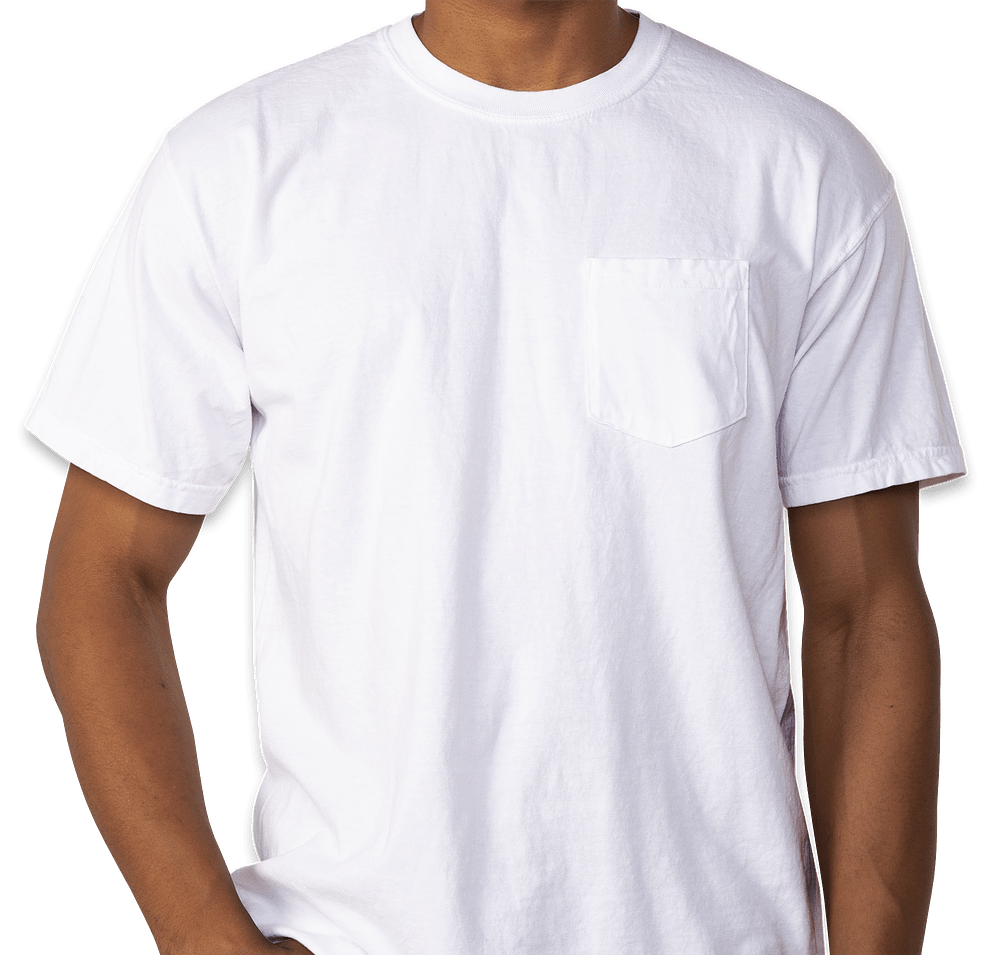 Comfort Colors 100% Cotton Pocket T-shirt - Embroidered-default