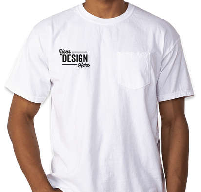 Monogrammed Short Sleeve Comfort Colors Pocket T-shirt 
