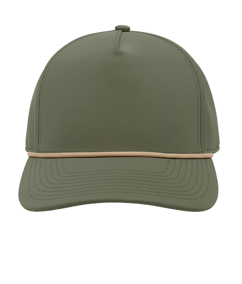 Branded Bills Bare Canvas Rope Baseball Hat in LODEN GREEN