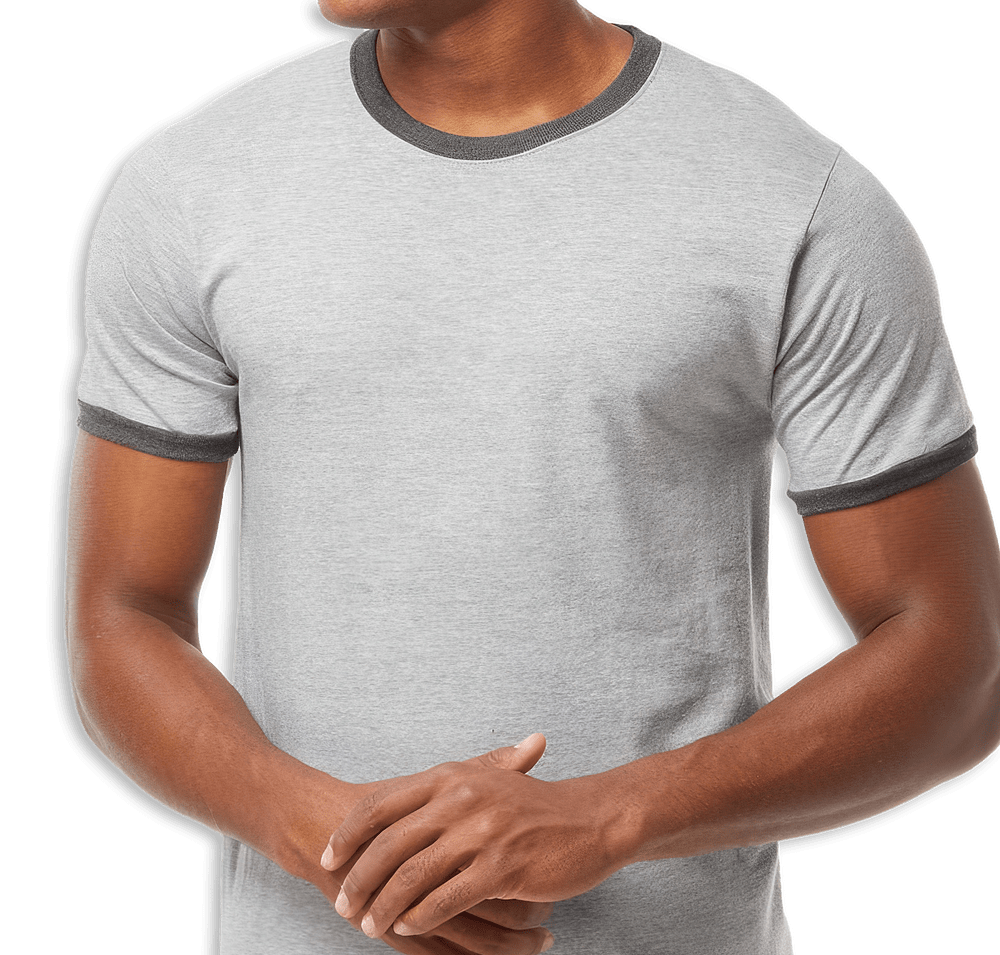 Tultex Fine Jersey Crewneck Ringer T-shirt-default