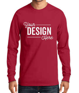 Port & Company Tall Essential Long Sleeve T-shirt - Color: Red