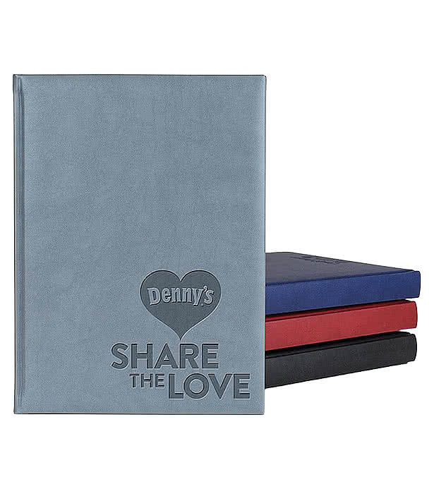 Castelli Debossed Tucson Grande Perforated Lined Hard Cover Notebook