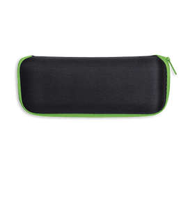 37" Arc Telescopic Folding Travel Umbrella with Eva Case - Color: Lime Green