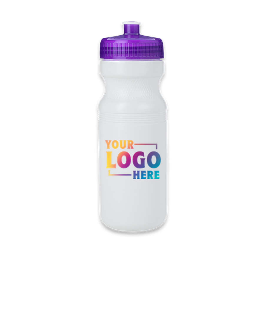 24 oz. Standard Plastic Water Bottle in PURPLE