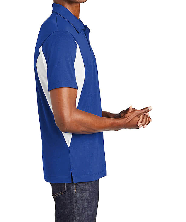 Sport-Tek Sport-Wick Colorblock Micro Pique Performance Polo