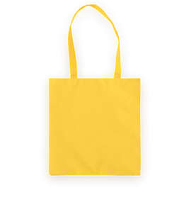 Basic 50% Recycled Poly Tote Bag - Color: Bright Yellow