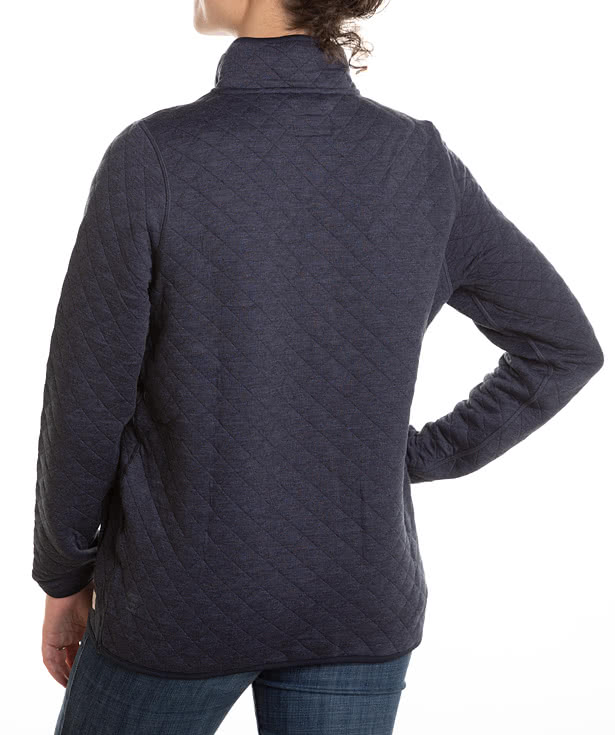 Marine Layer Women's Corbet Quilted Quarter Zip Sweatshirt