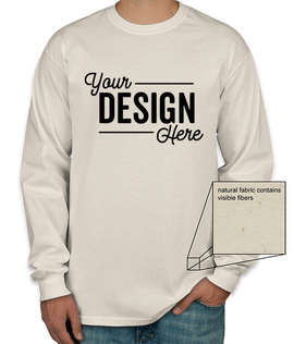 Canada - Gildan Ultra Cotton Long Sleeve T-shirt - Color: Natural