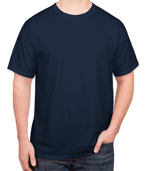 Comfort Colors 100% Cotton T-shirt - Embroidered in True Navy