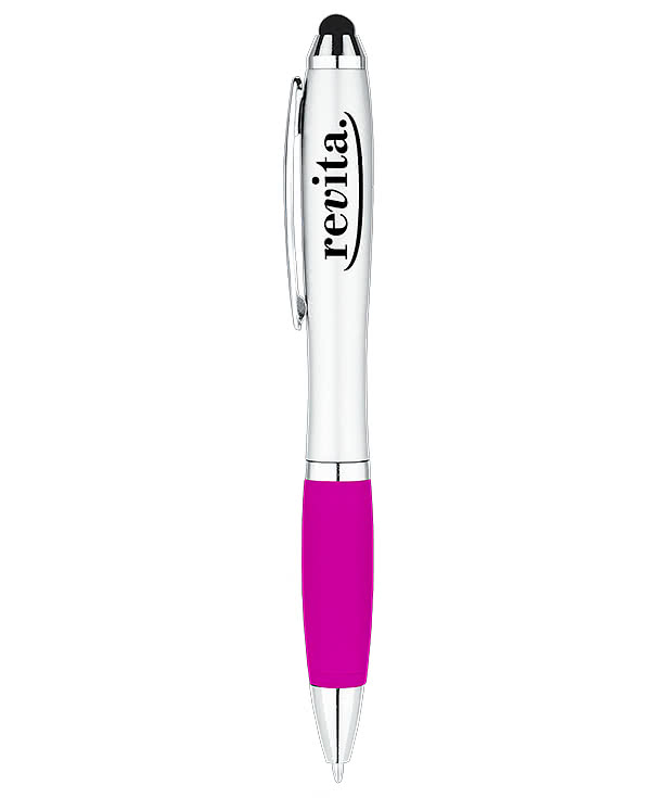 Curvaceous Color Grip Stylus Pen (black ink)