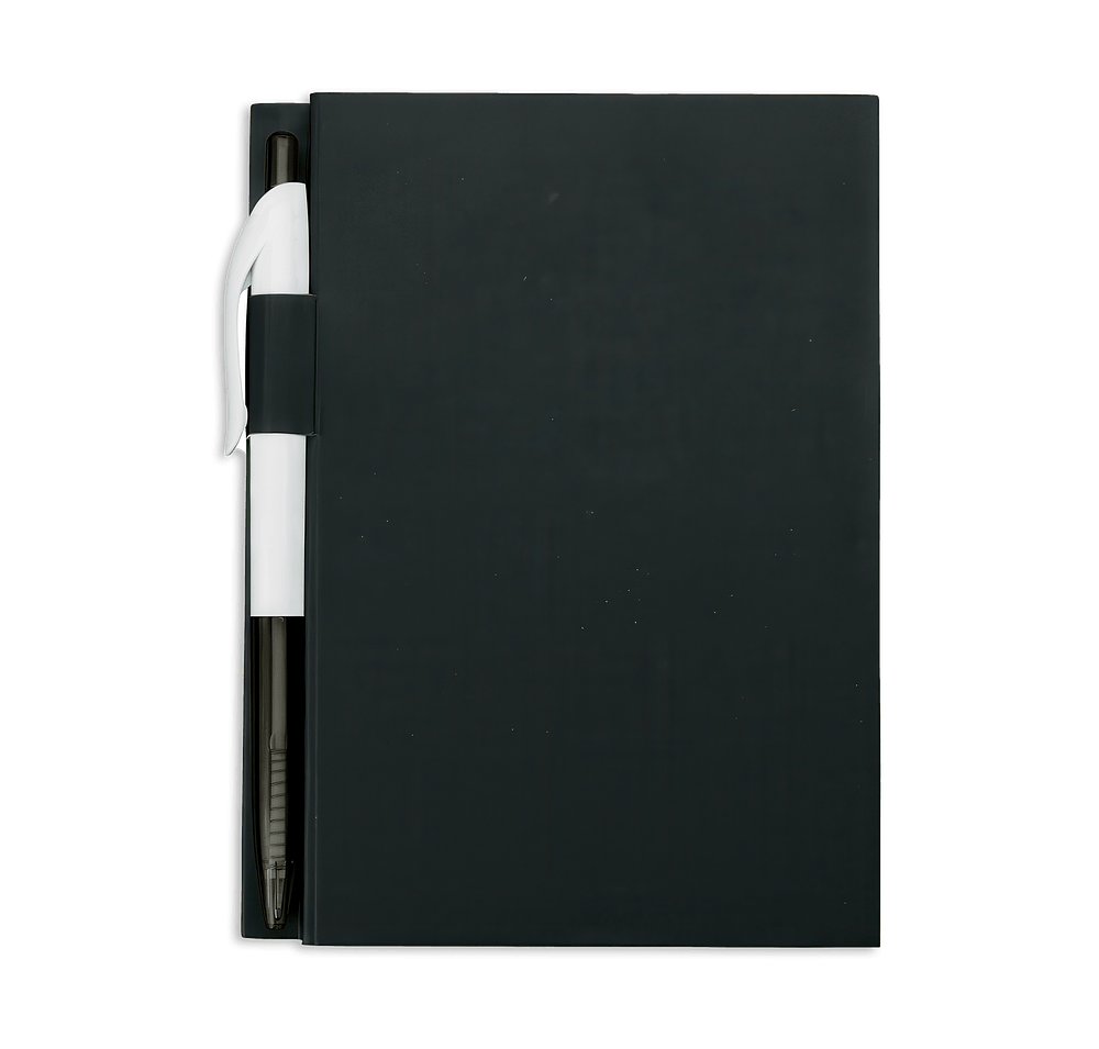 Medium Soft Cover Notebook with Pen-default