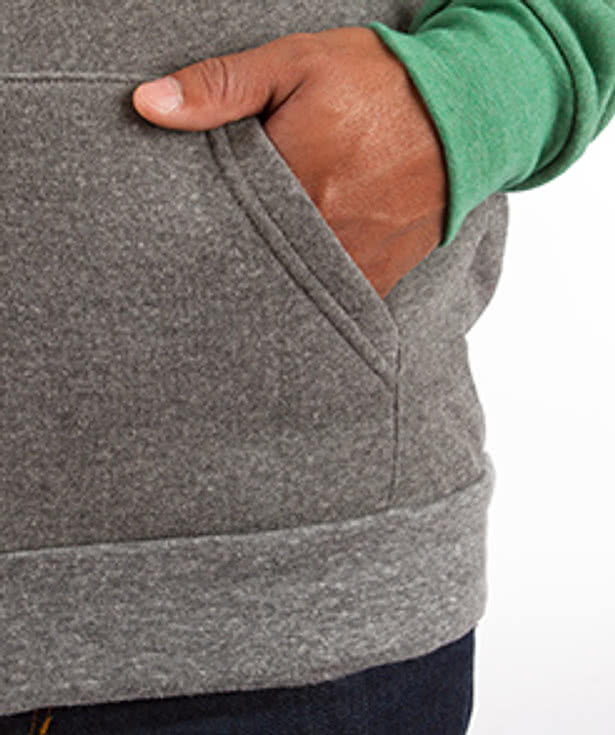 Alternative Apparel Tri-Blend Raglan Zip Hoodie