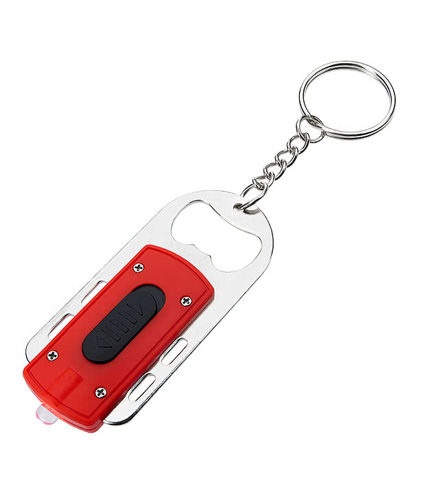 LED Light Bottle Opener Keychain