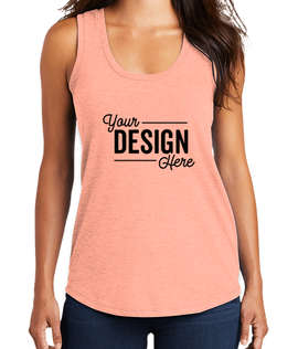 District Women's Tri-Blend Racerback Tank - Color: Heathered Dusty Peach