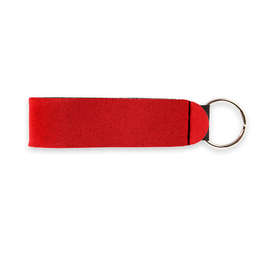 Neoprene Wrist Strap Keychain - Color: Red