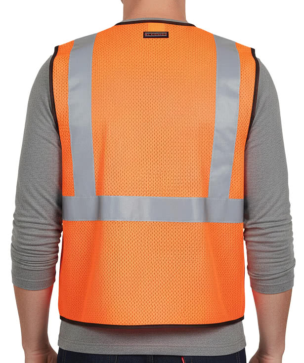 Kishigo Class 2 6-Pocket Mesh Safety Vest