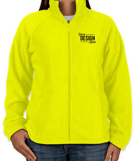 Harriton Women's Full Zip Fleece Jacket - Color: Safety Yellow