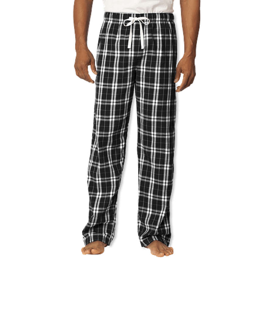 District Flannel Plaid Pant in Black