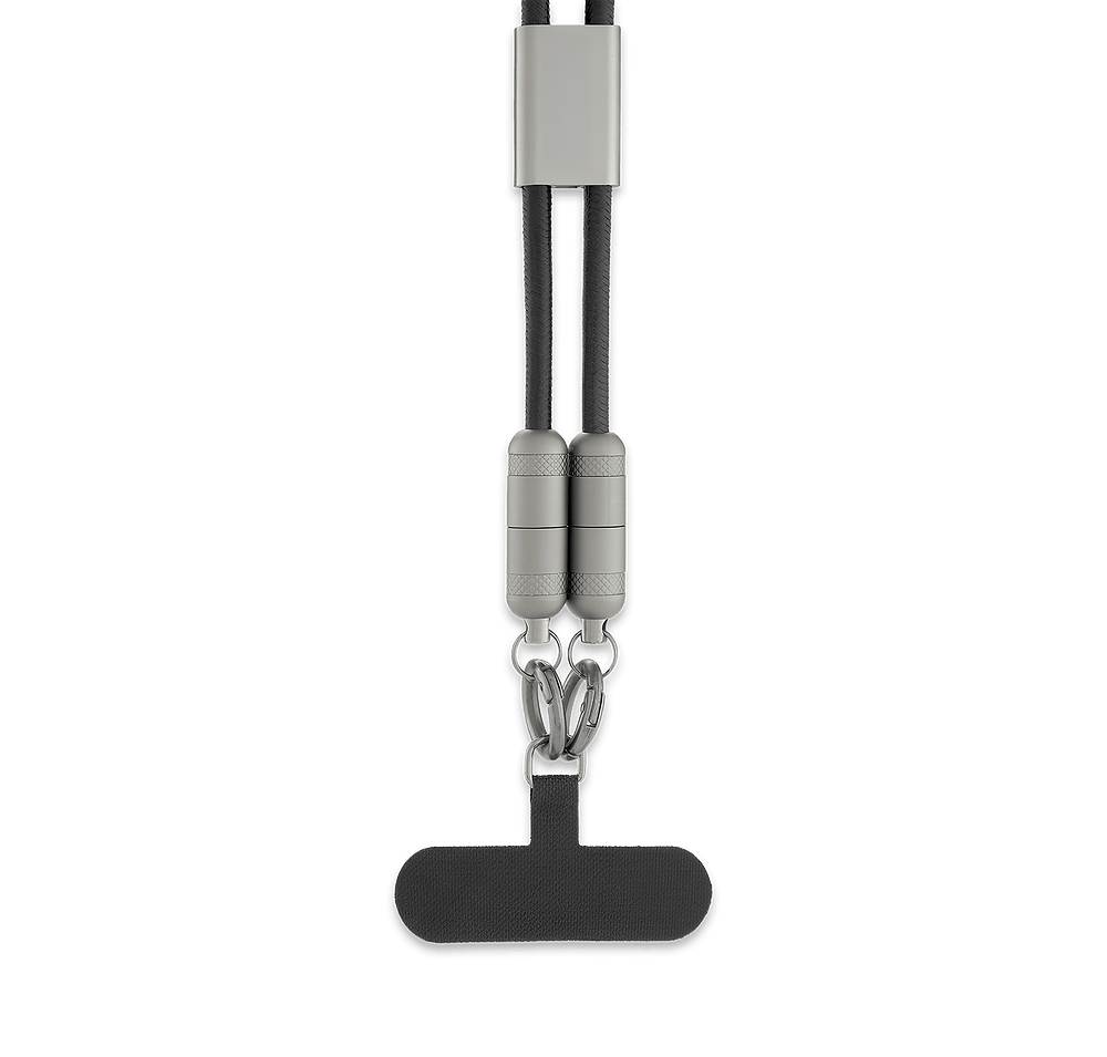 60W Charging Cable Lanyard with Phone Tether-default
