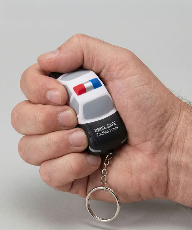 Police Car Stress Reliever Keychain