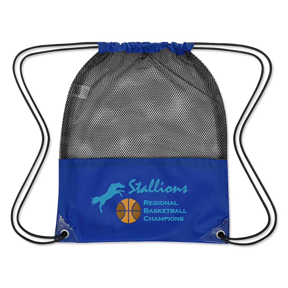 Full Color Sports Pack Mesh Drawstring Bag