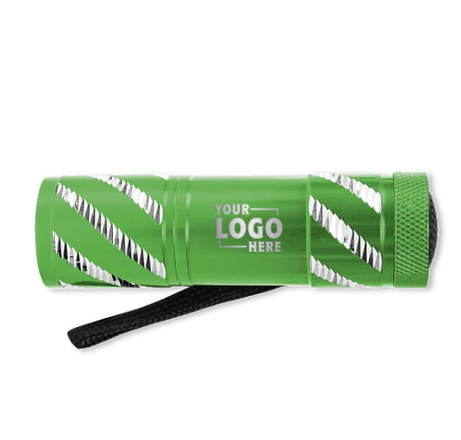 Laser Engraved Astro Flashlight in Lime Green