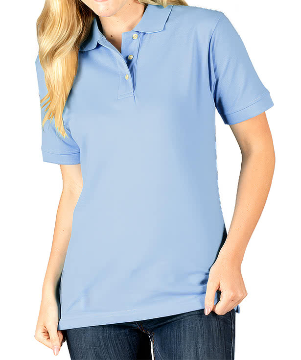 Blue Generation Women's Superblend Easy-Care Pique Polo