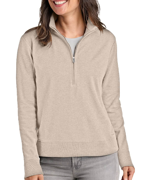 TravisMathew Women's Ocean Villa Quarter Zip Sweatshirt