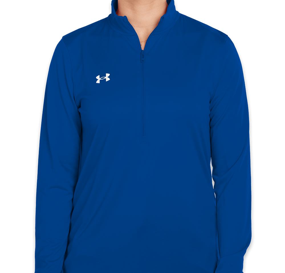 Under Armour Women's Team Tech Recycled Half Zip Performance Shirt - Printed-default