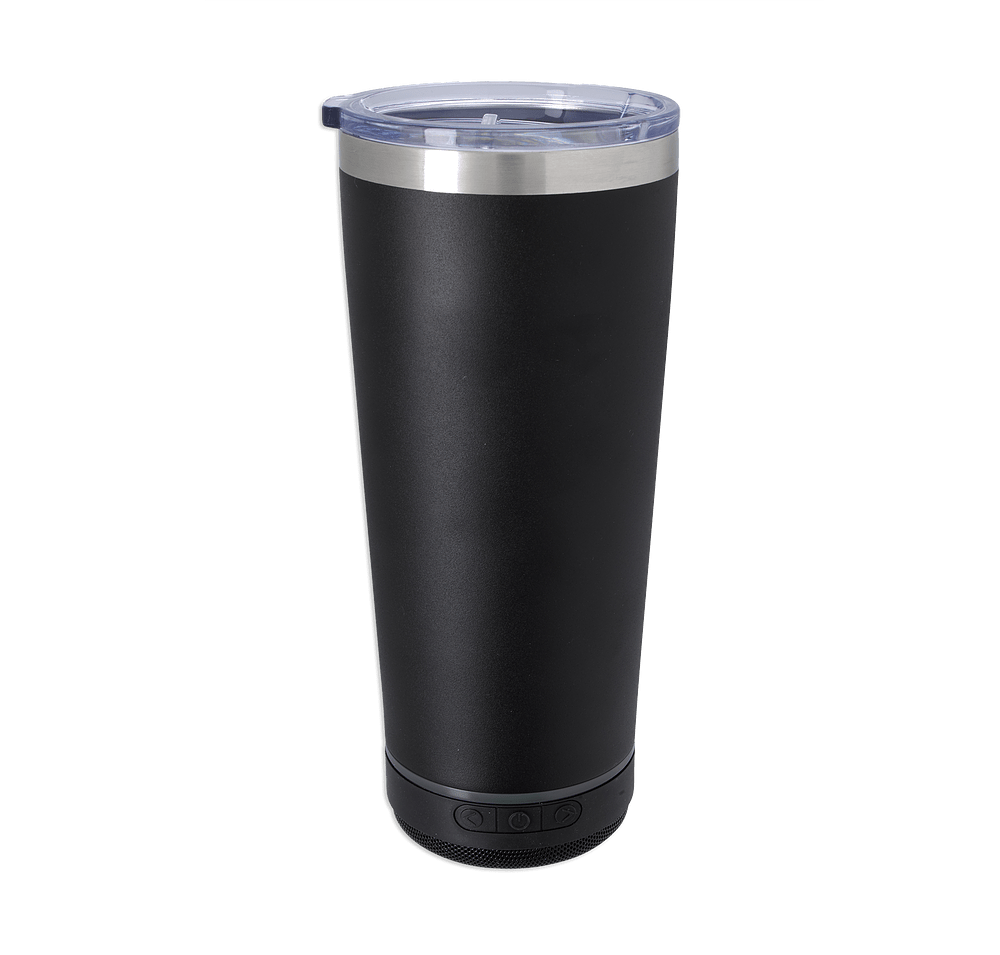 Full Color 20 oz. Insulated Tumbler with Wireless Bluetooth Speaker-default