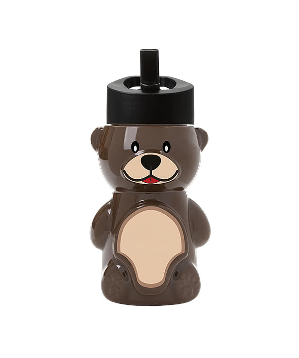 20 oz. Cubbie Bear Water Bottle with Flip-Straw Lid