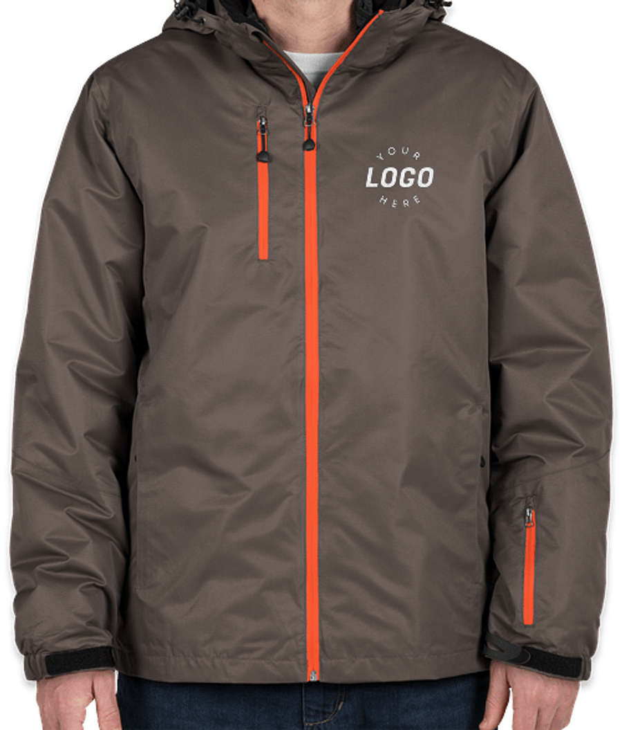Port Authority 3-in-1 Waterproof Vortex System Jacket - Embroidered in Magnet / Orange