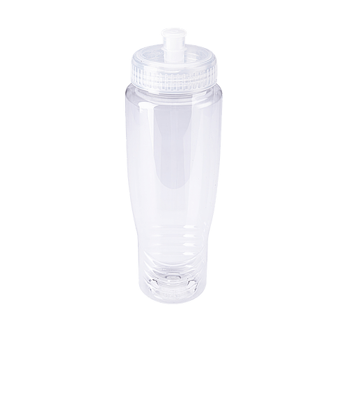 28 oz. Polyclean Auto Recycled Water Bottle in CLEAR