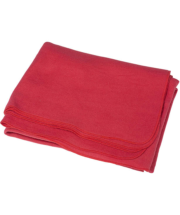 Fleece Travel Blanket with Zippered Pouch