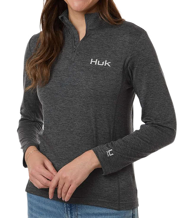 HUK Women's Coldfront+ Recycled Quarter Zip Pullover