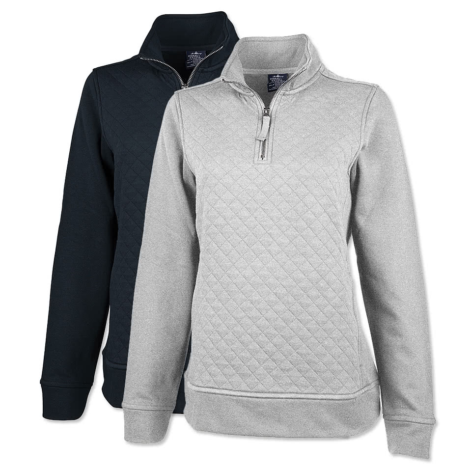Charles River Women's Franconia Quilted Quarter Zip Sweatshirt