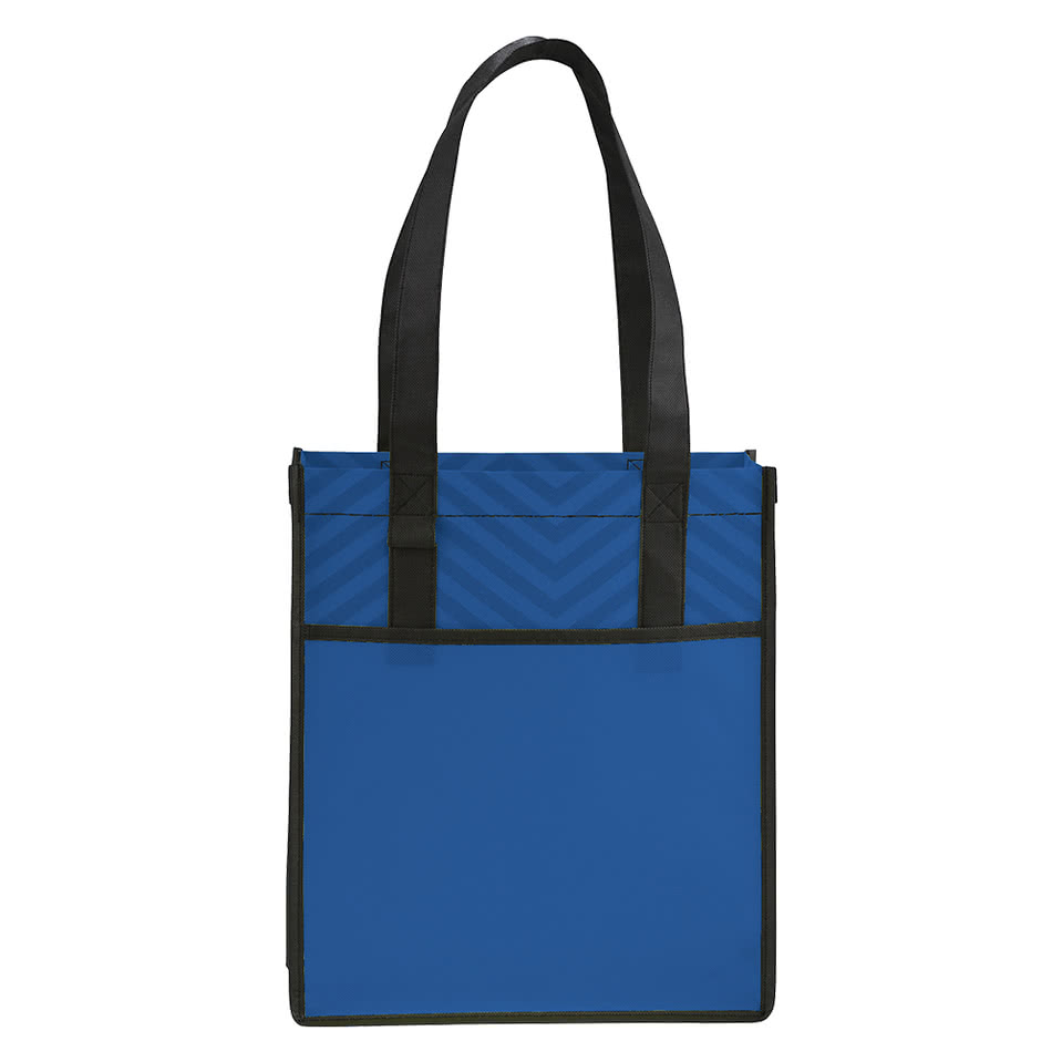 Chevron Non-Woven Shopper Tote Bag