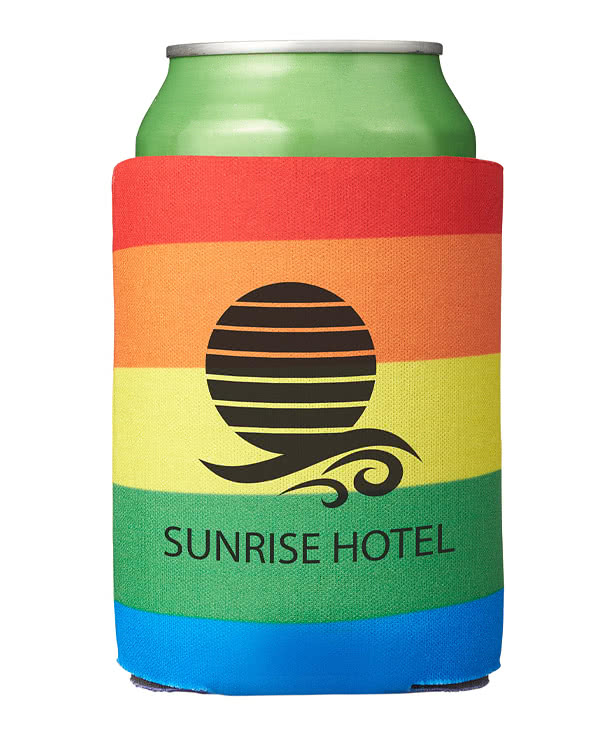 Rainbow Foldable Can Cooler